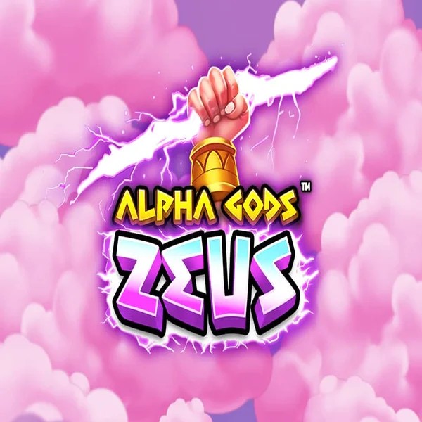 Alpha Gods Zeus slot logo by PearFiction Studios at KokoBet Casino