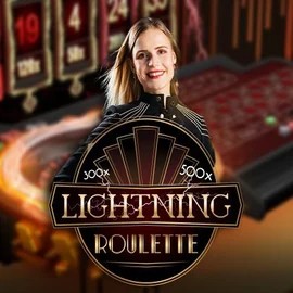 Lightning Roulette online game logo by Evolution on kokobetnederland.com