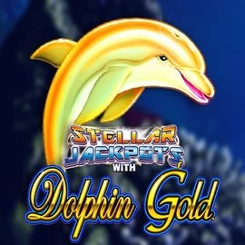 Official Jackpots logo: Dolphin Gold with Stellar Jackpots by Lightning Box Game at KokoBet Casino