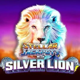Stellar Jackpots with Silver Lion logo by Lightning Box Game KokoBet Casino